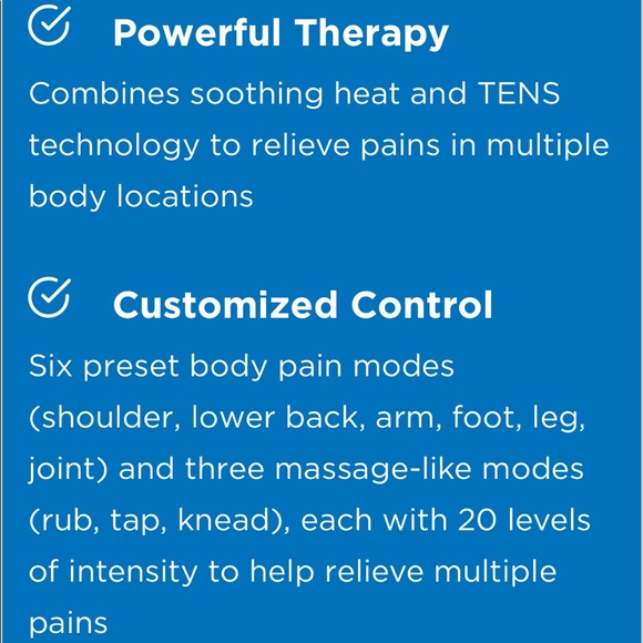 Omron Tens Therapy Pain Relief. Total Power + Heat - Picture 5 of 12